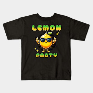 Cute Lemon Party Kids T-Shirt